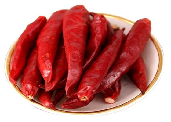 둥근 붉은 천진 말린 칠리